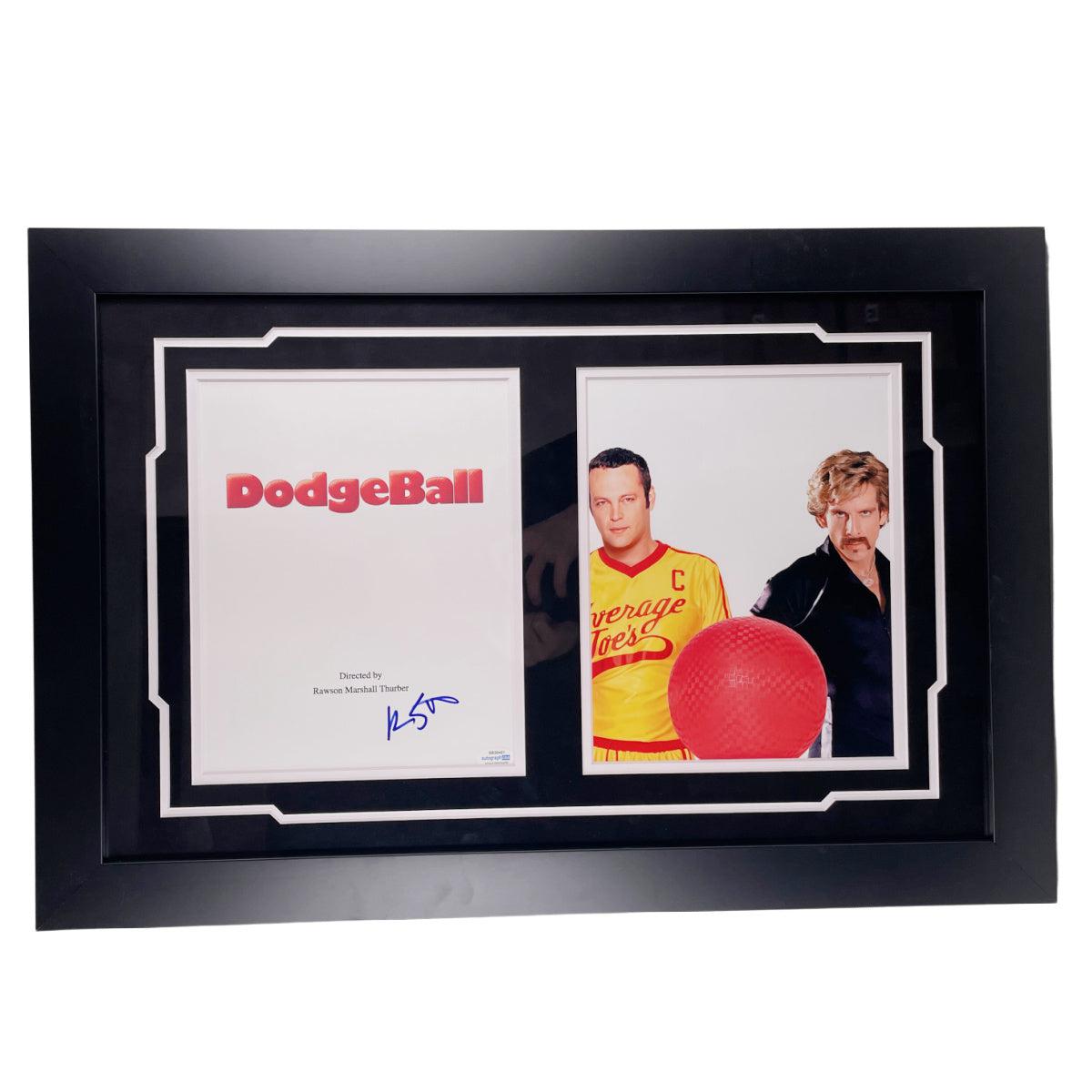 Ben Stiller Signed Dodgeball Script Cover Custom Framed Autographed ACOA