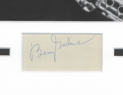 Image of Benny Goodman Autographed Signed 11x14 Framed Photo JAZZ ACOA