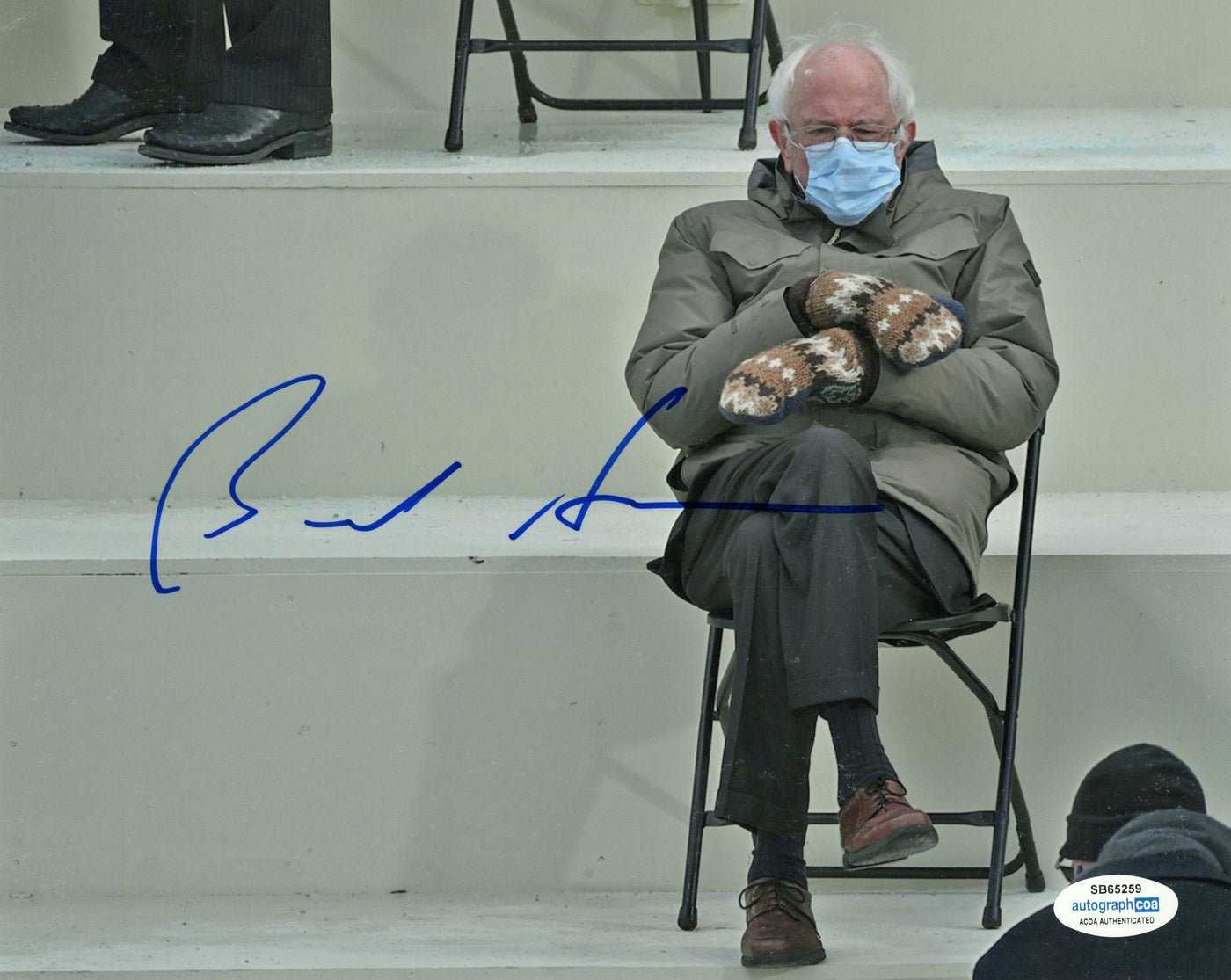 Bernie Sanders Signed 8x10 Photo Presidential Inauguration Autographed ACOA