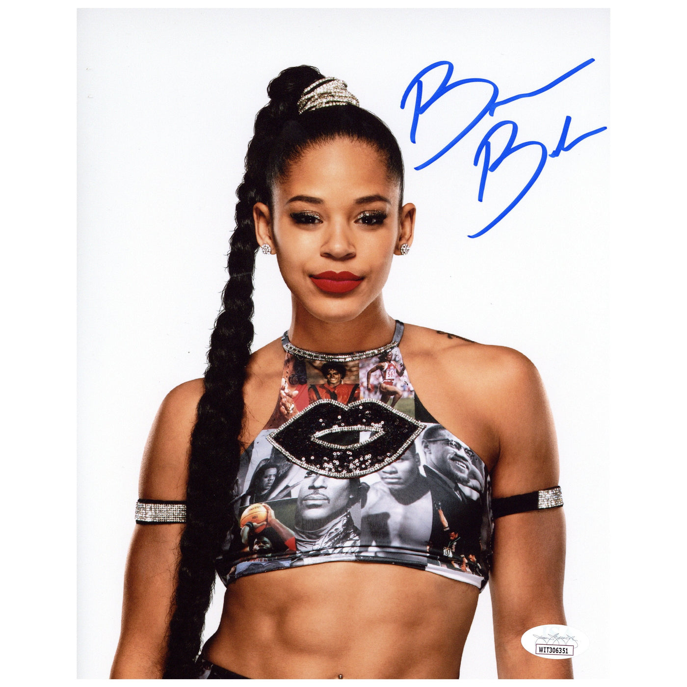 Bianca Belair Autographed 8x10 Photo WWE Womans Champion Signed JSA COA 2