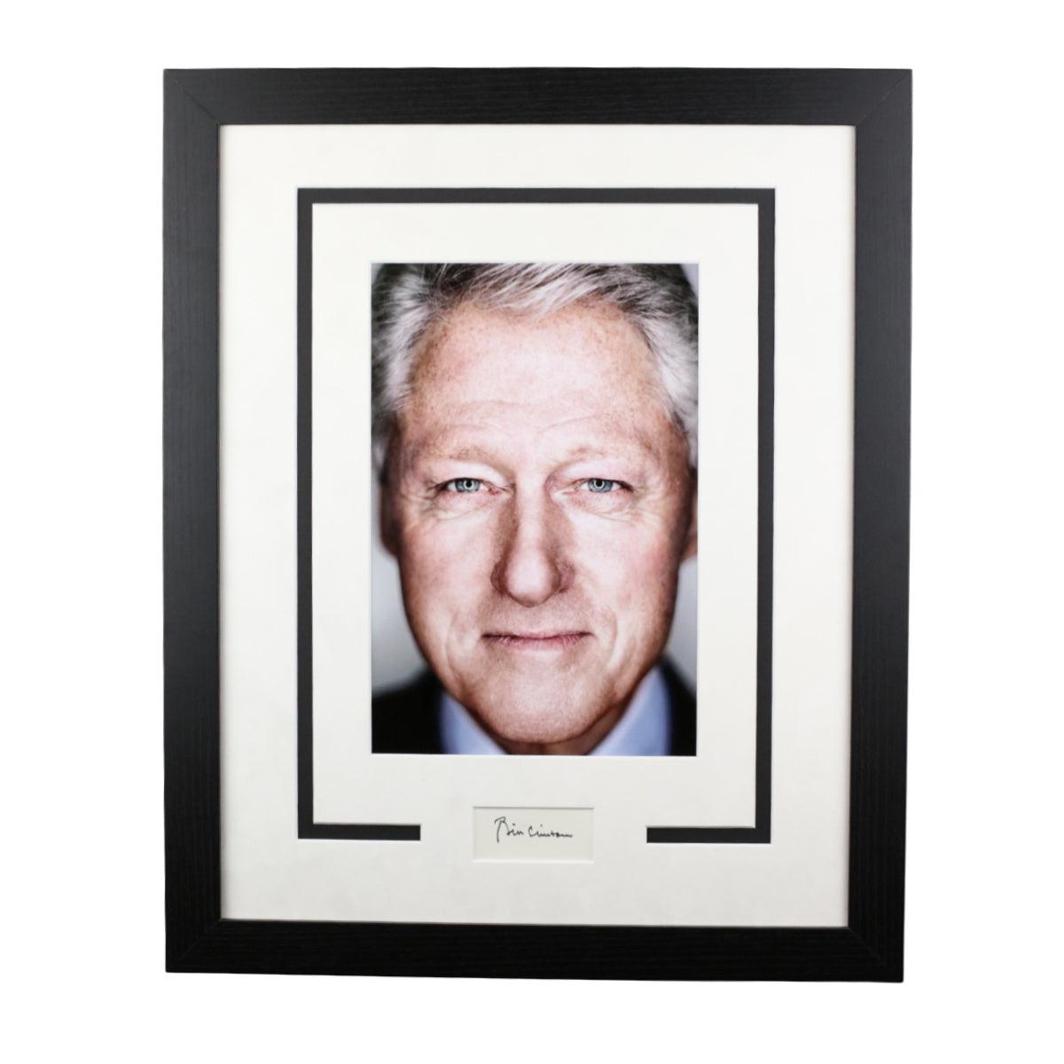 Bill Clinton Signed Cut Custom Framed US President Autographed ACOA 2