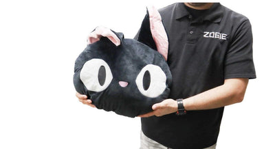 Black Cat Plushie L Size Plushie “Jiji” Toy - 21 Inches Tall/18 Inches Wide-Plushie-Zobie Productions-Zobie Productions