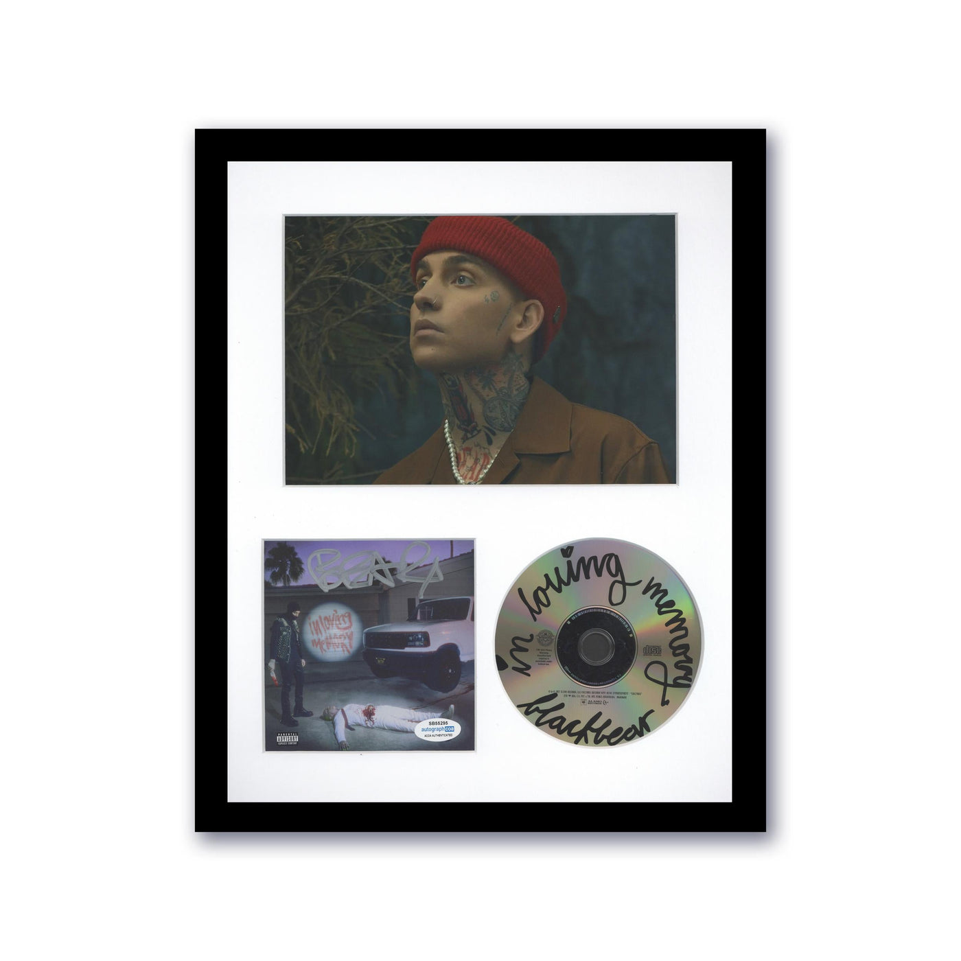 Blackbear Signed CD In Loving Memory Custom Framed ACOA #1