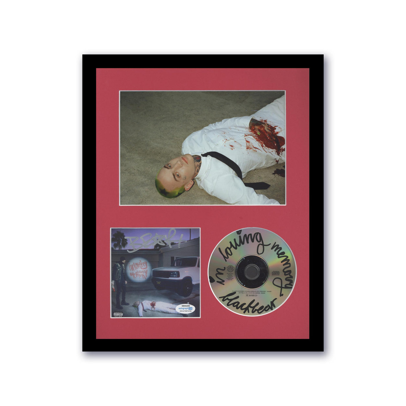 Blackbear Signed CD In Loving Memory Custom Framed ACOA #2