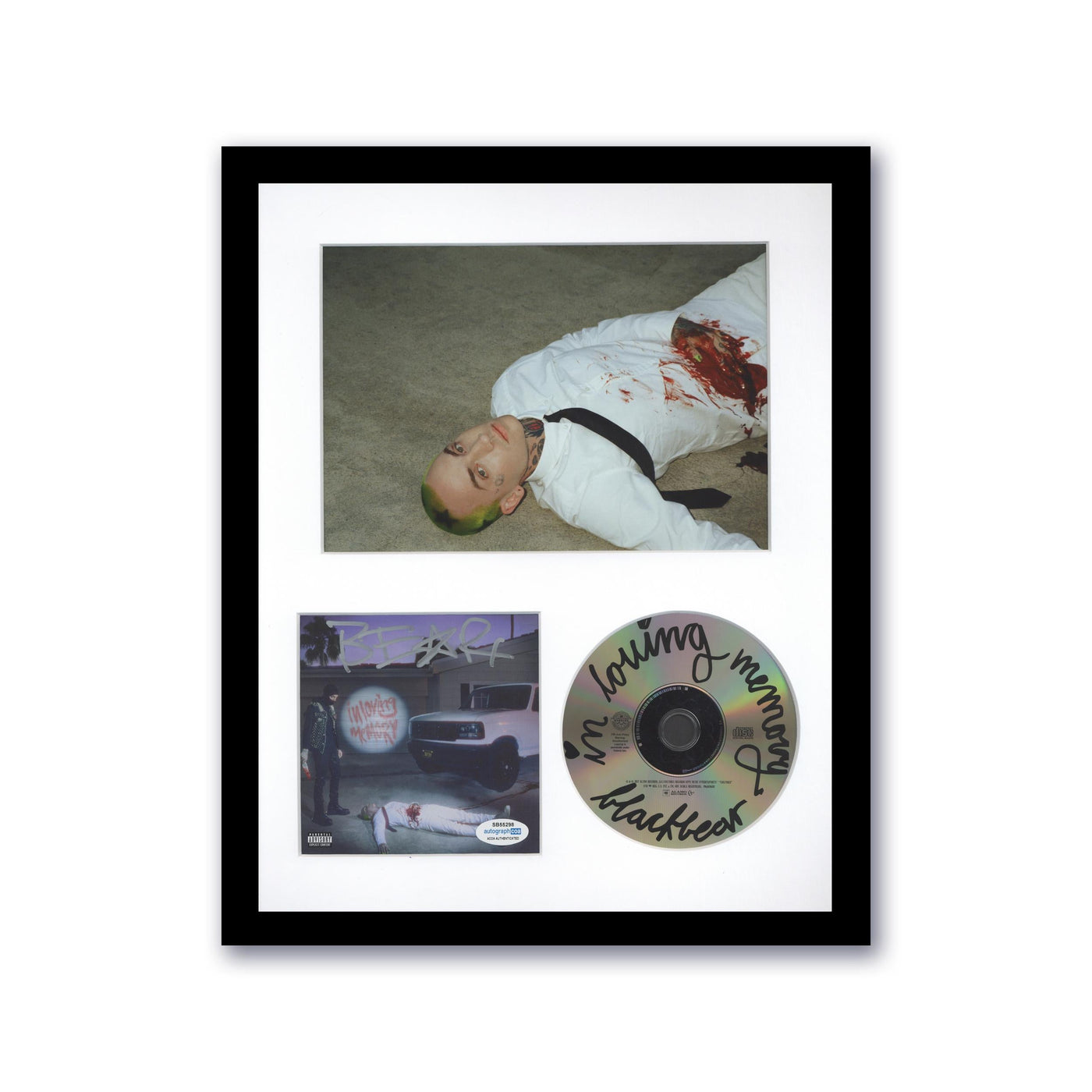 Blackbear Signed CD In Loving Memory Custom Framed ACOA #4