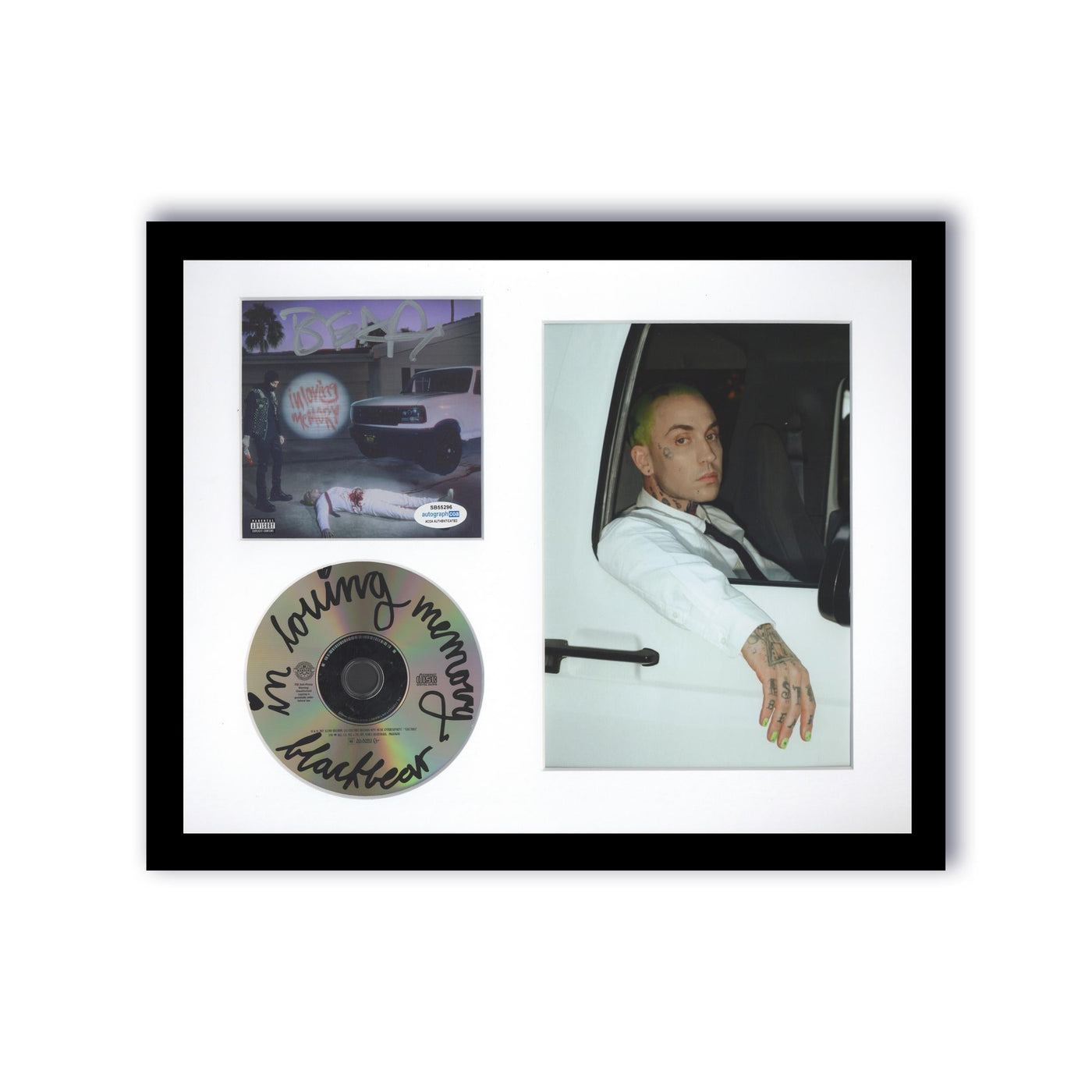 Blackbear Signed CD In Loving Memory Custom Framed ACOA #5