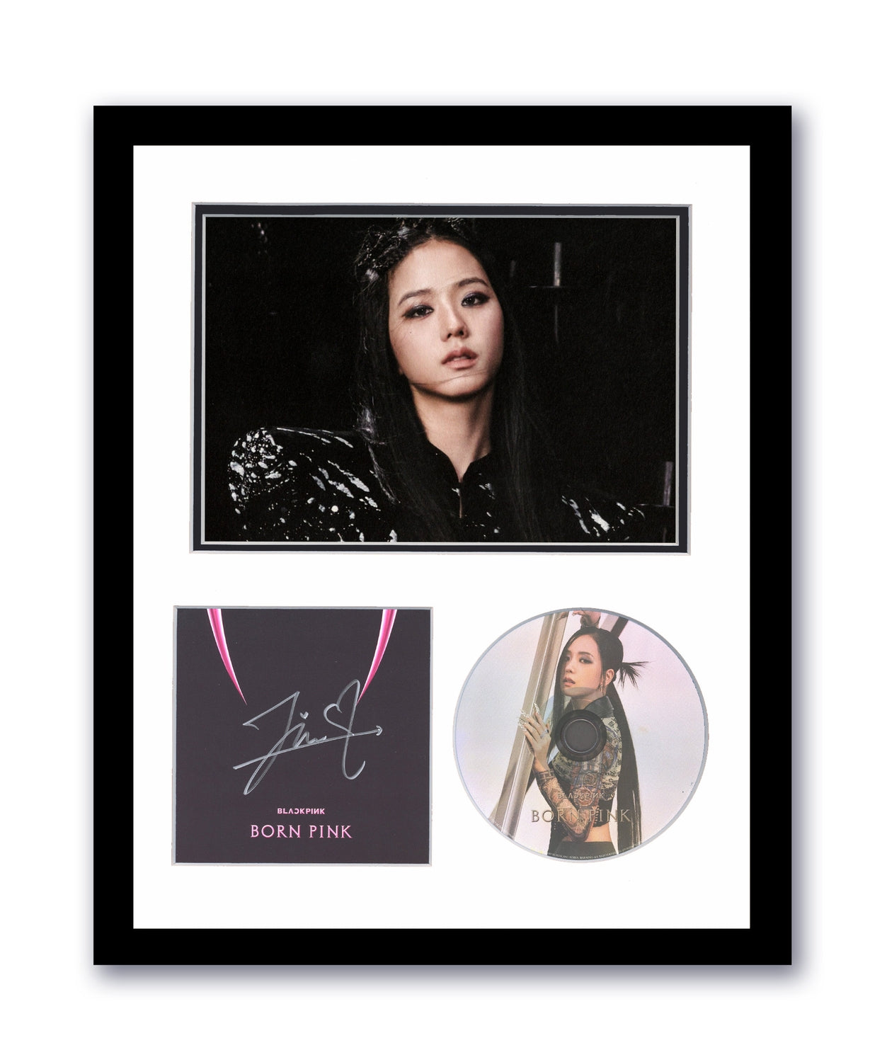 Blackpink Jisoo Autographed Signed 11x14 Framed CD Photo Born Pink Venom ACOA