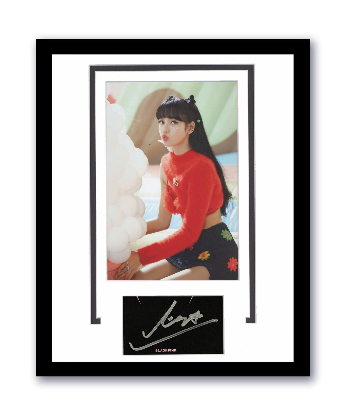 Blackpink Lisa Autographed 11x14 Framed Photo K-Pop ACOA 2