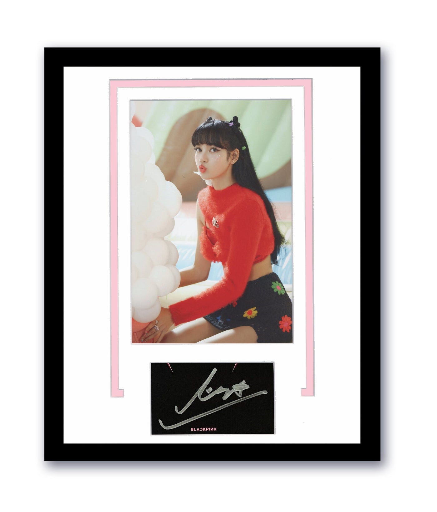 Blackpink Lisa Autographed 11x14 Framed Photo K-Pop ACOA 3