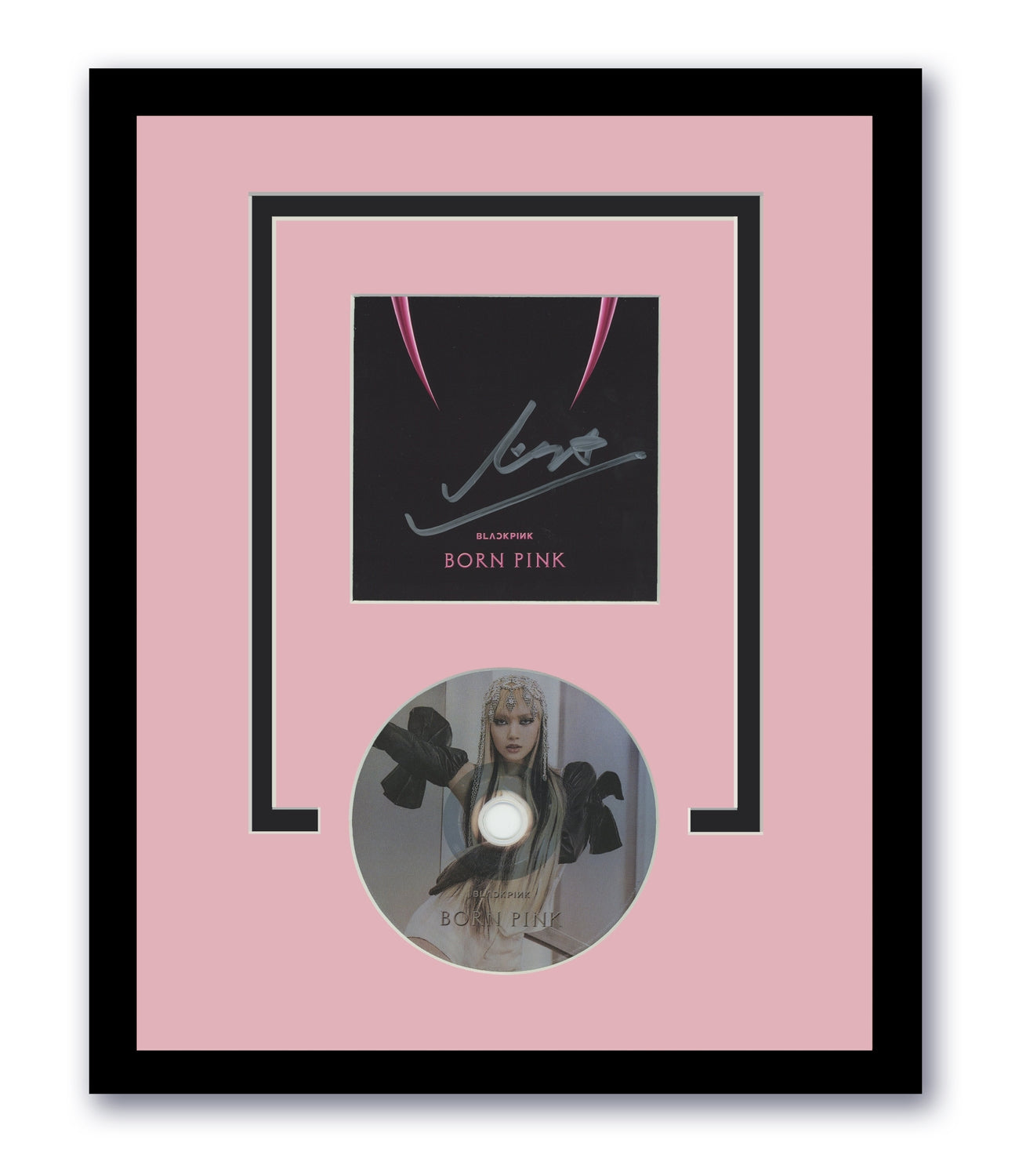 Blackpink Lisa Autographed Signed 11x14 Framed CD Born Pink Venom K-Pop ACOA 2