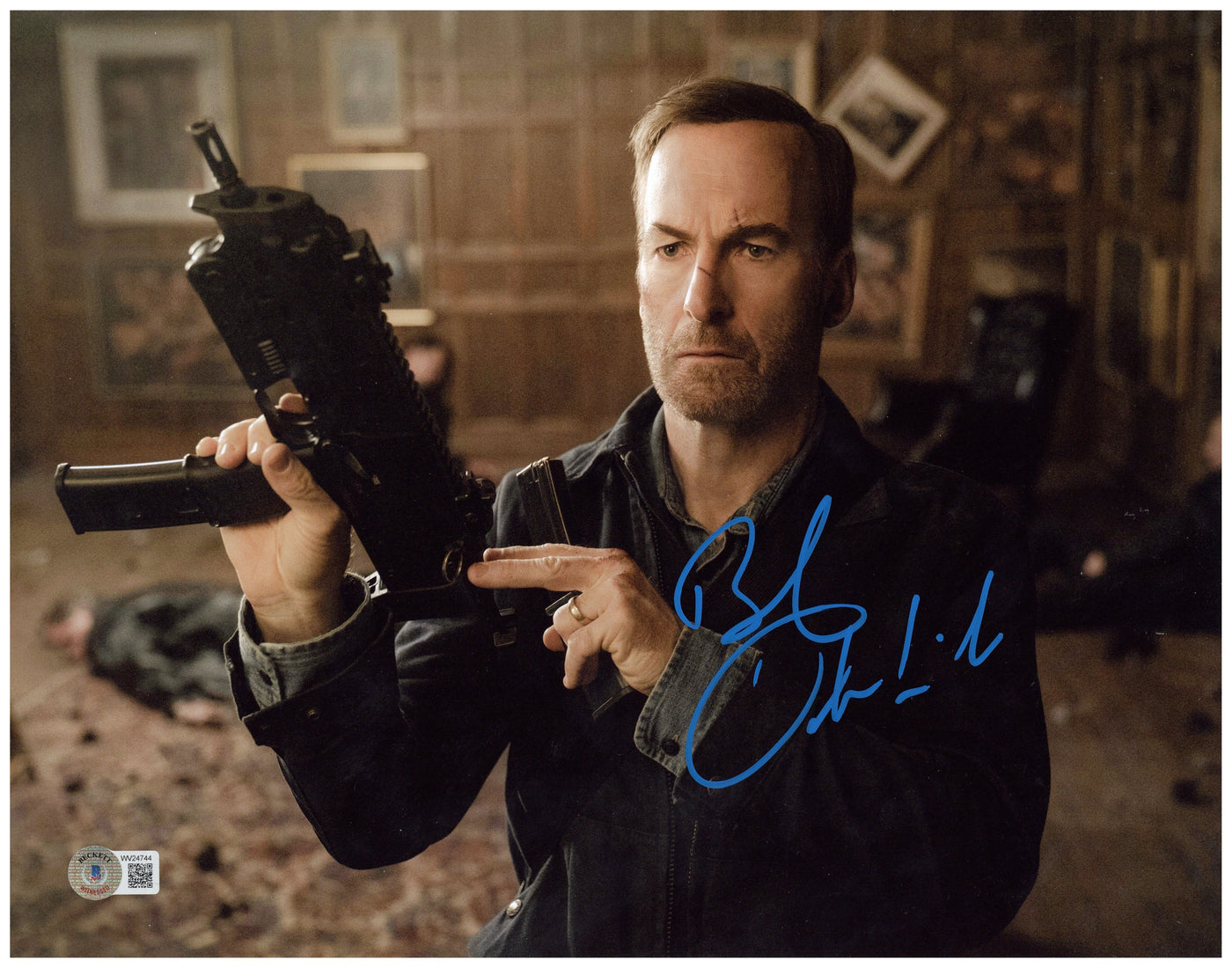 Bob Odenkirk Signed 11x14 Photo Nobody Hutch Mansell Autographed BAS COA