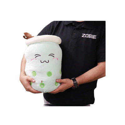 Boba Tea "L" Size Apple Plushie Toy (Closed Eyes) - 20 Inches Tall/ 10 Inches Wide-Plushie-Zobie Productions-Zobie Productions
