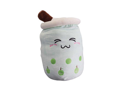 Boba Tea "L" Size Apple Plushie Toy (Closed Eyes) - 20 Inches Tall/ 10 Inches Wide-Plushie-Zobie Productions-Zobie Productions