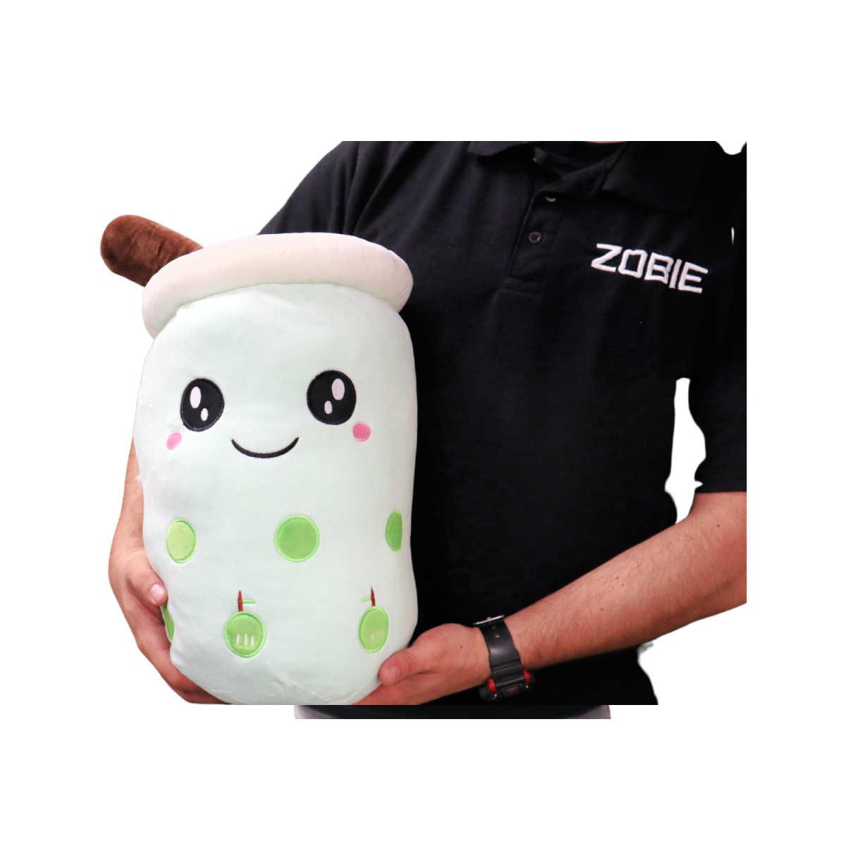 Boba Tea "L" Size Apple Plushie Toy (Open Eyes) - 20 Inches Tall/ 10 Inches Wide-Plushie-Zobie Productions-Zobie Productions