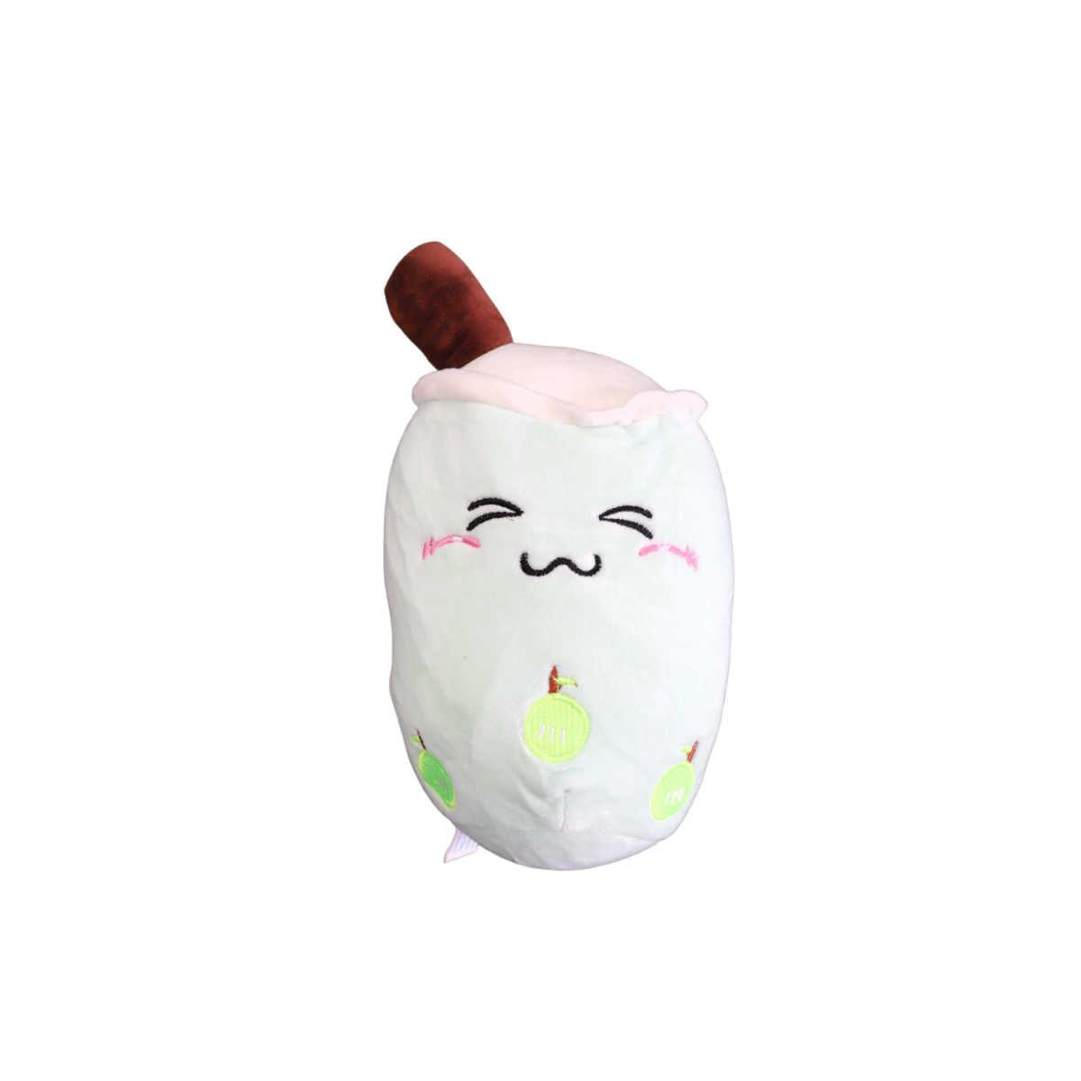 Boba Tea "S" Size Apple Plushie Toy (Closed Eyes) - 10 Inches Tall/ 5 Inches Wide-Plushie-Zobie Productions-Zobie Productions