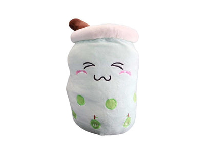 Boba Tea "XL" Size Apple Plushie Toy (Closed Eyes) - 26 Inches Tall/ 14 Inches Wide-Plushie-Zobie Productions-Zobie Productions