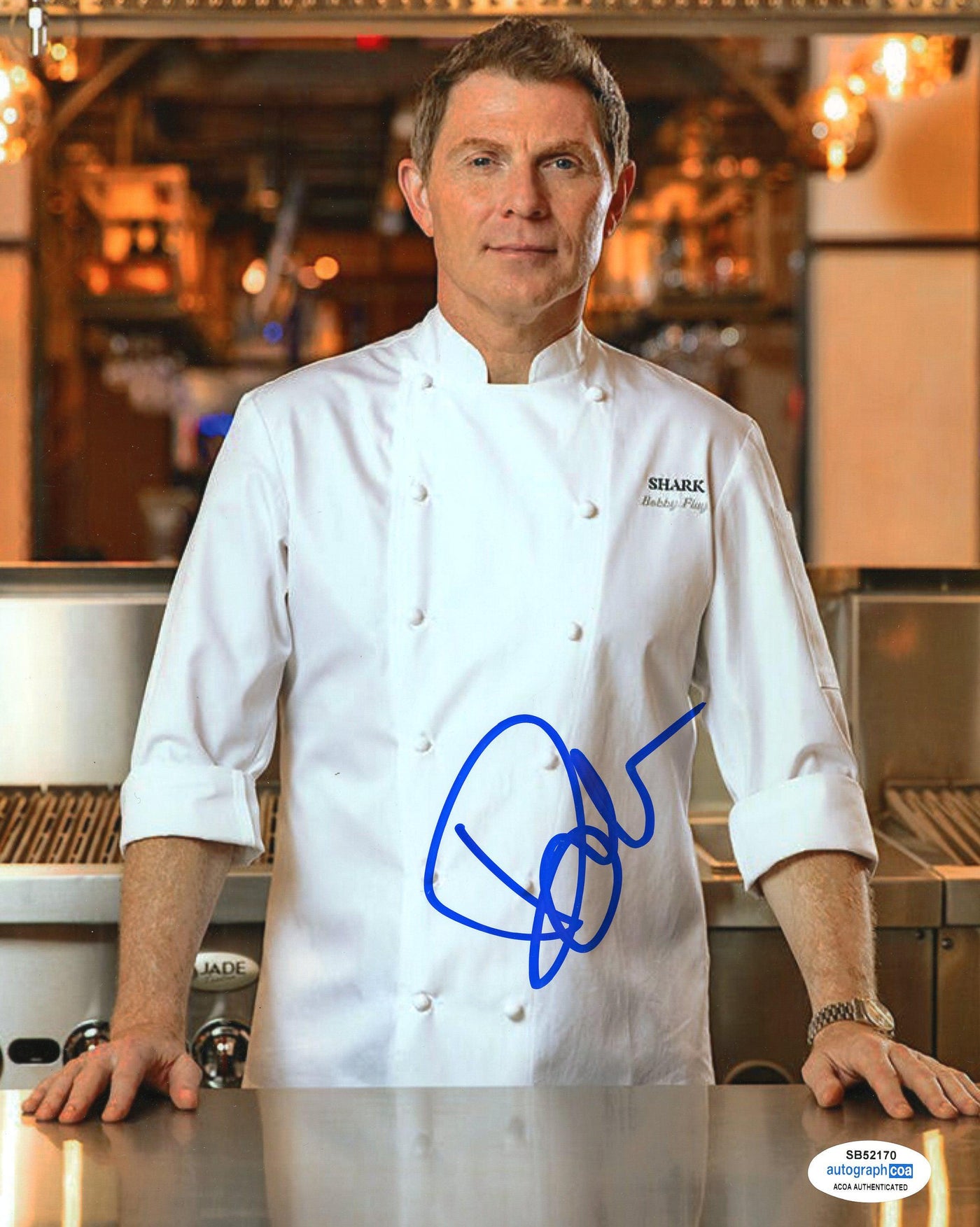 Bobby Flay Signed 8x10 Photo Chef Autographed ACOA