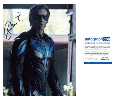 Brenton Thwaites Signed 8x10 Photo DC Titans Nightwing Autographed ACOA #2