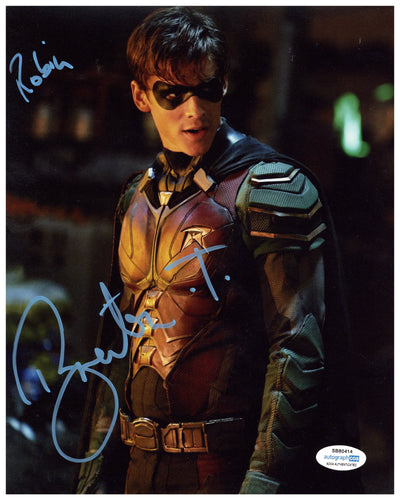 Brenton Thwaites Signed 8x10 Photo DC Titans Robin Autographed ACOA