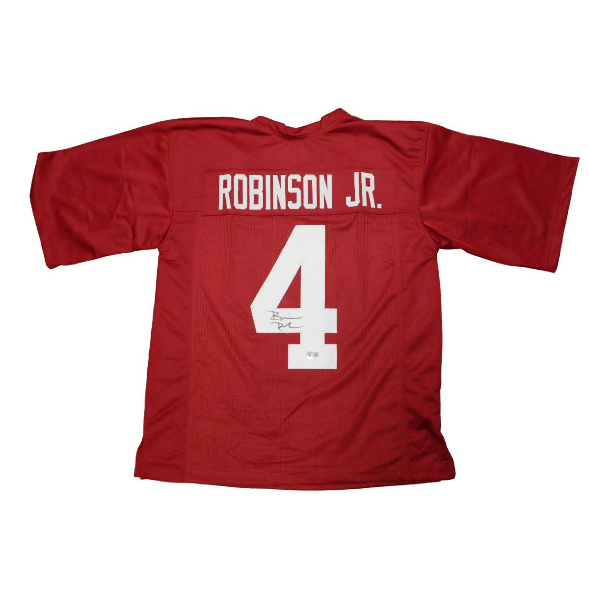 Brian Robinson Jr. Signed Custom Alabama Crimson Tide Jersey Autographed BAS