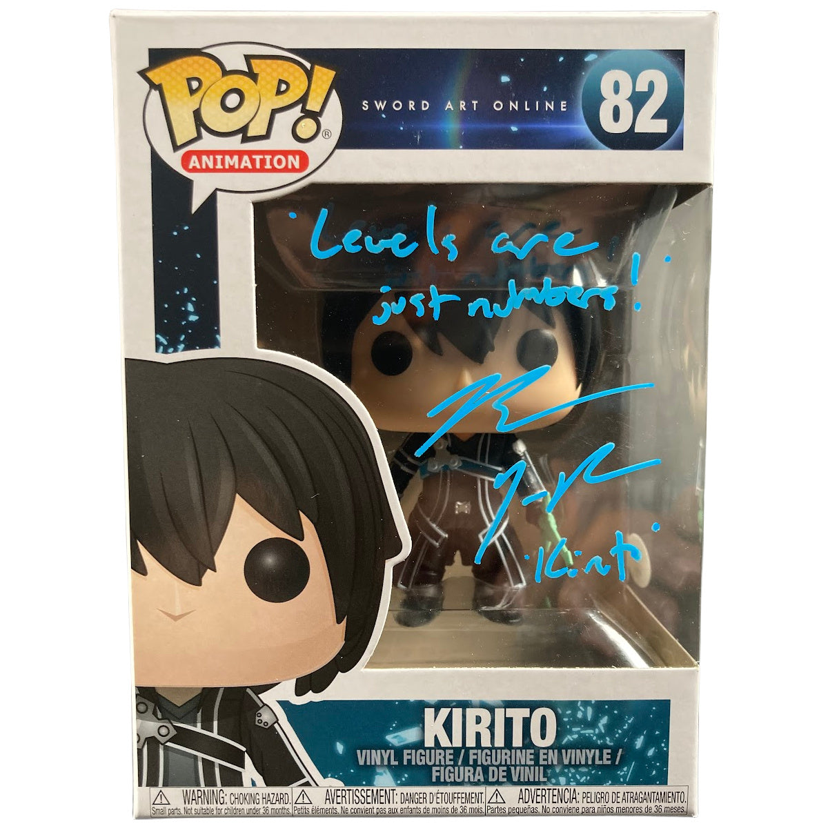 Bryce Pappenbrook Signed Kirito Funko Pop Sword Art Online Kirito - JSA COA