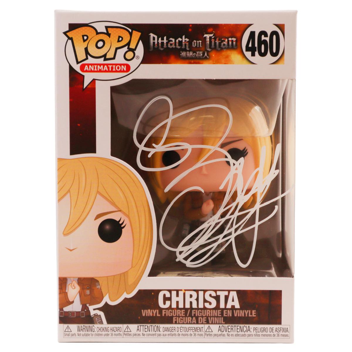 Bryn Apprill Signed Funko POP Attack on Titan Christa #460 Autographed JSA