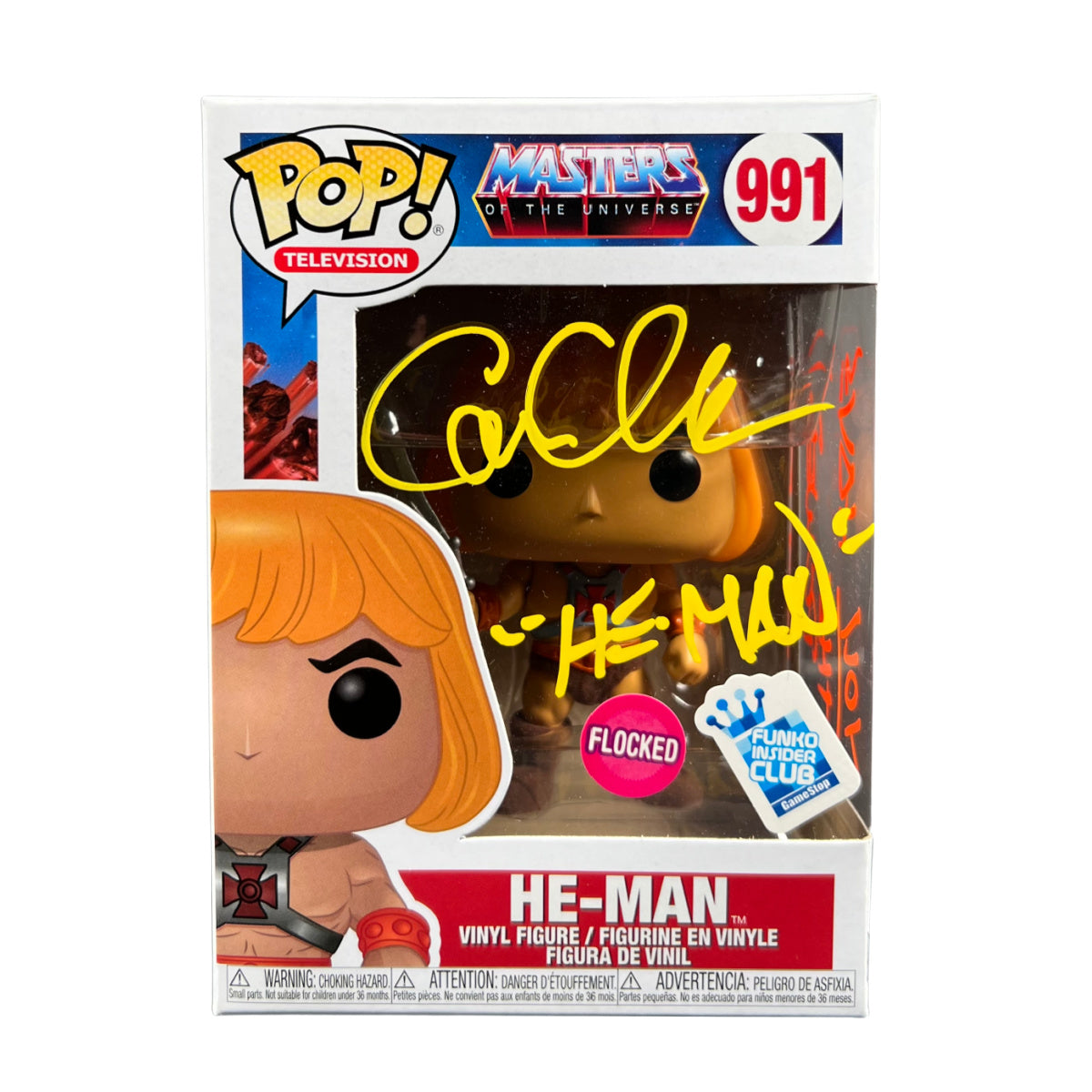 CAM CLARKE SIGNED Funko POP Masters of the Universe He-Man Autographed JSA