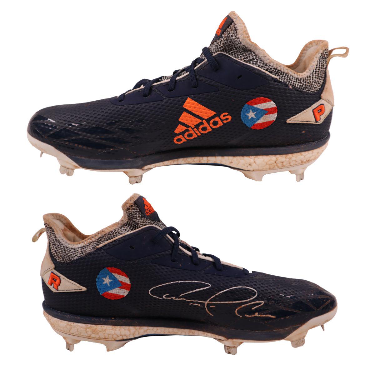 CARLOS CORREA AUTOGRAPHED GAME USED HOUSTON ASTROS CLEATS SIGNED JSA 4