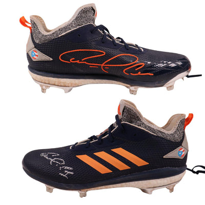 CARLOS CORREA AUTOGRAPHED GAME USED HOUSTON ASTROS CLEATS SIGNED JSA 5