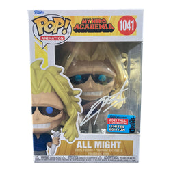Image of Christopher Sabat Signed Funko Pop My Hero Academia All Might 1041 JSA COA