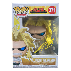 Image of Christopher Sabat Signed Funko Pop My Hero Academia All Might Weakened JSA