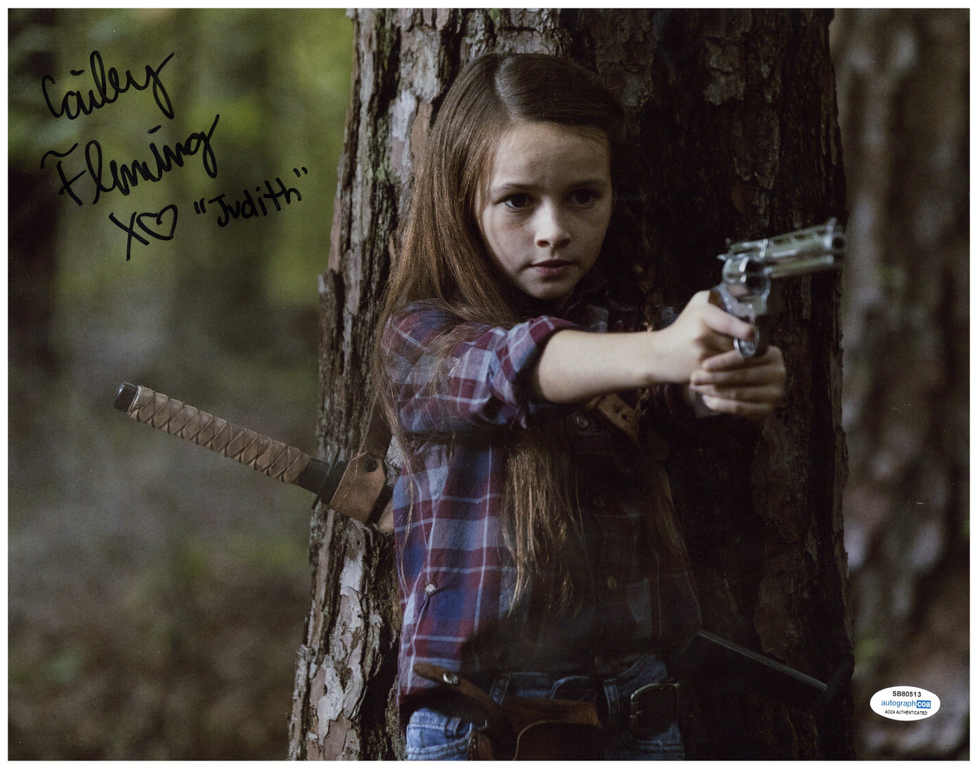 Cailey Fleming Signed 11x14 Photo The Walking Dead Autographed ACOA