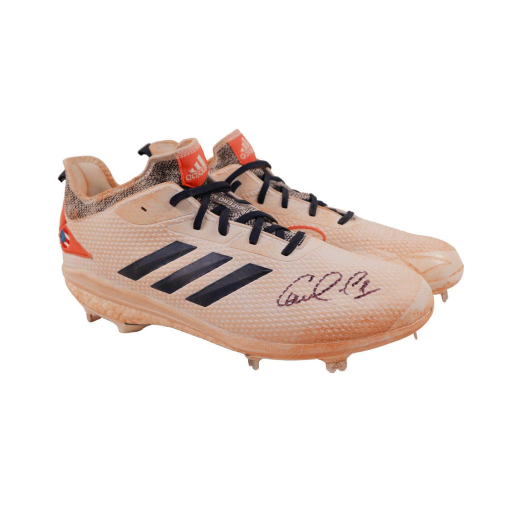 CARLOS CORREA AUTOGRAPHED GAME USED HOUSTON ASTROS CLEATS SIGNED JSA 4 –  Zobie Productions