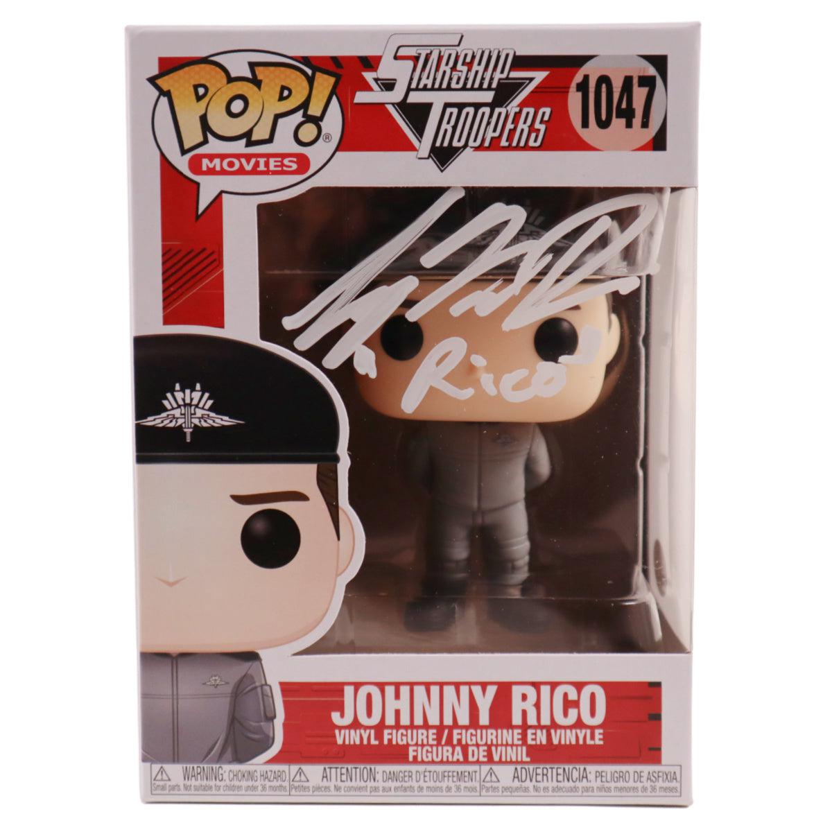 Casper Van Dien Signed Funko POP Starship Troopers Johnny Rico Autographed JSA 2