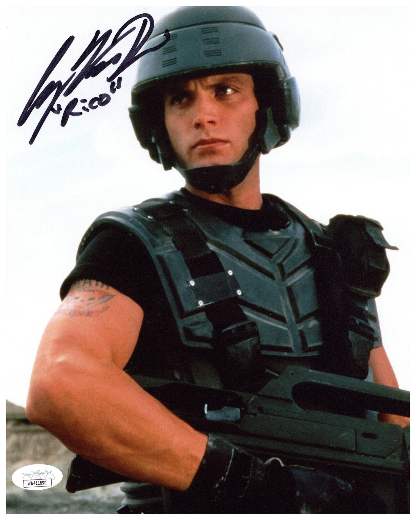 Casper Van Dien Signed Starship Troopers 8x10 Photo Johnny Rico Autographed JSA COA