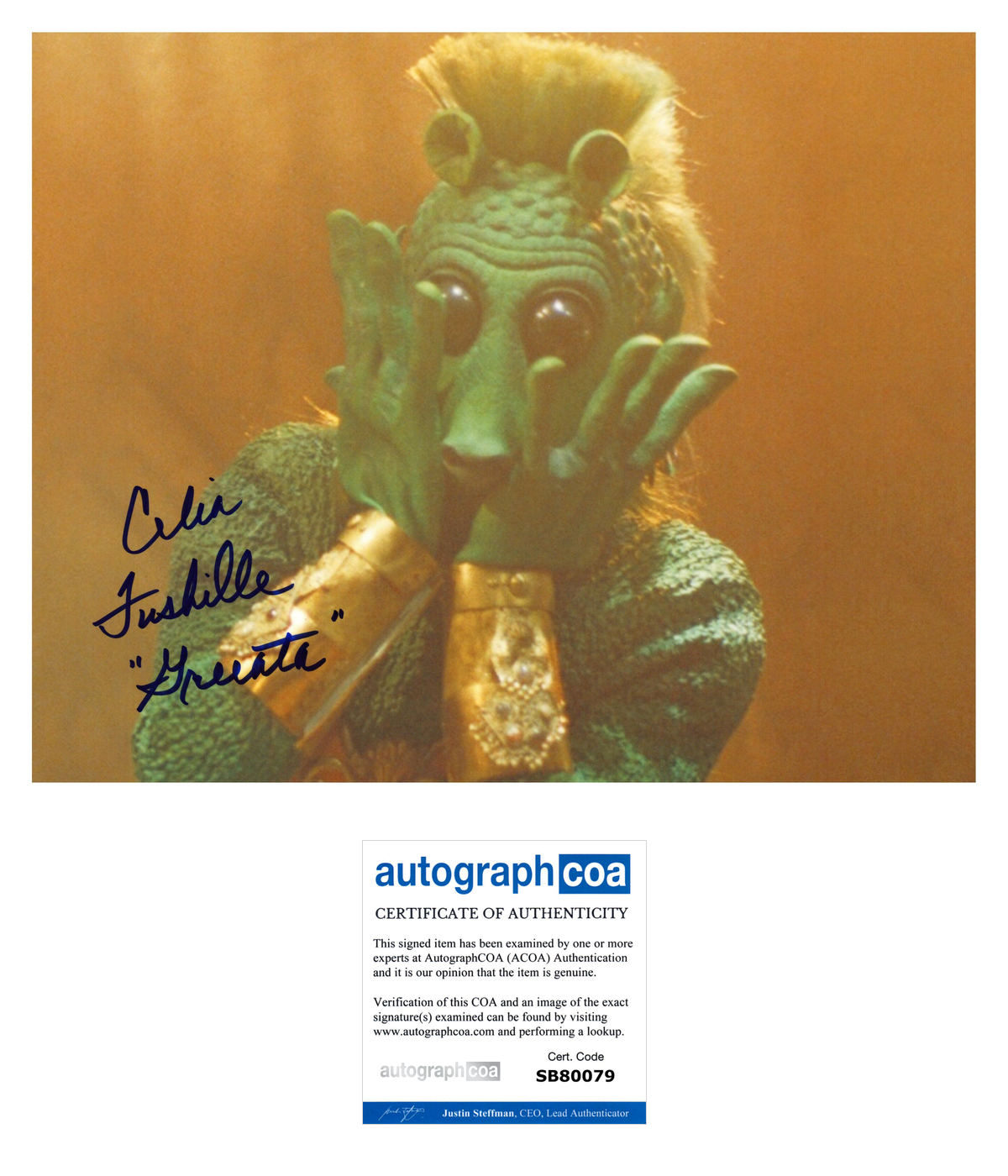 Celia Fushille-Burke Signed 8x10 Photo Star Wars Autographed ACOA