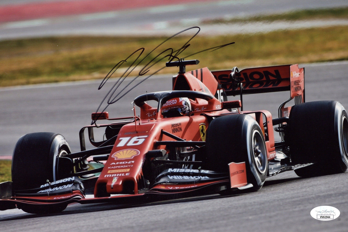 Charles Leclerc Signed 8x12 Photo F1 Ferrari Formula 1 Autographed JSA COA 6