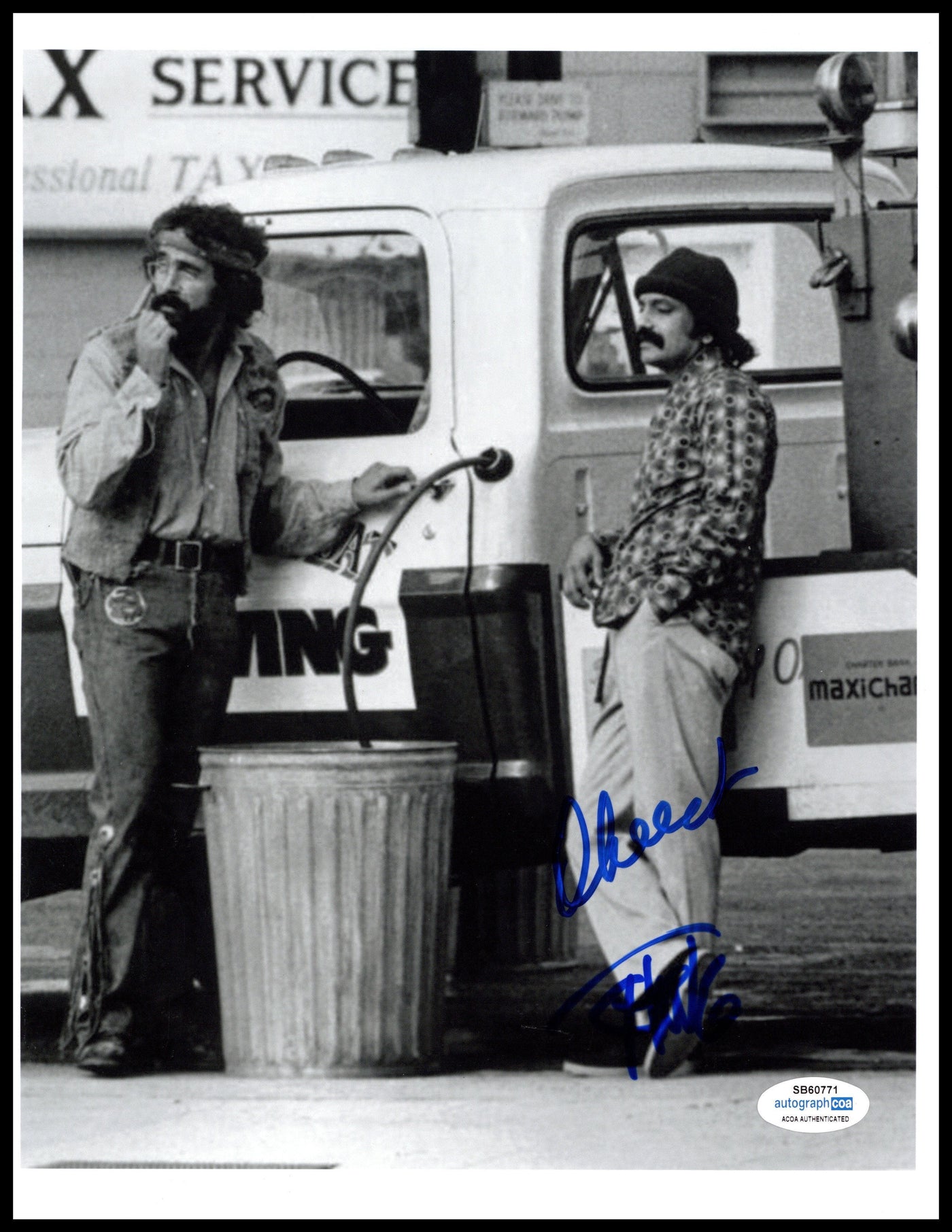 Cheech & Chong Signed 8x10 Photo Up in Smoke Autographed ACOA #1