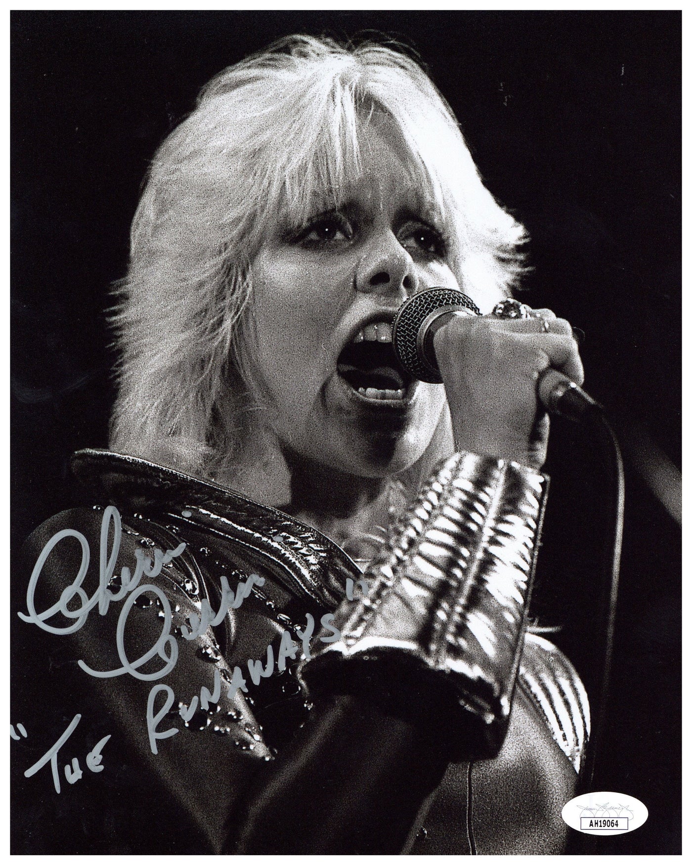 Cherie Currie Signed 8x10 Photo Cherry Bomb The Runaways Autographed JSA COA 2