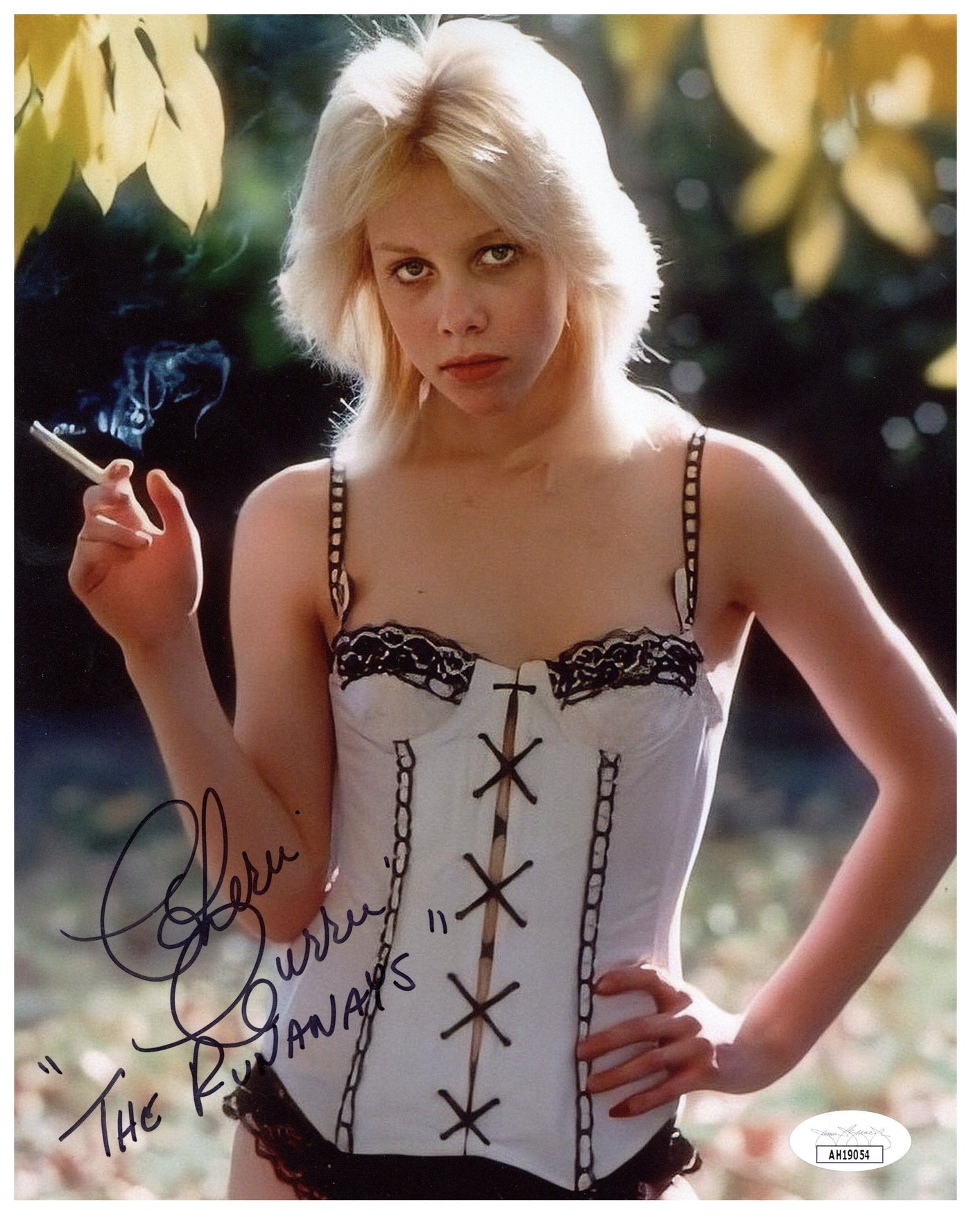 Cherie Currie Signed 8x10 Photo Cherry Bomb The Runaways Autographed JSA COA 3