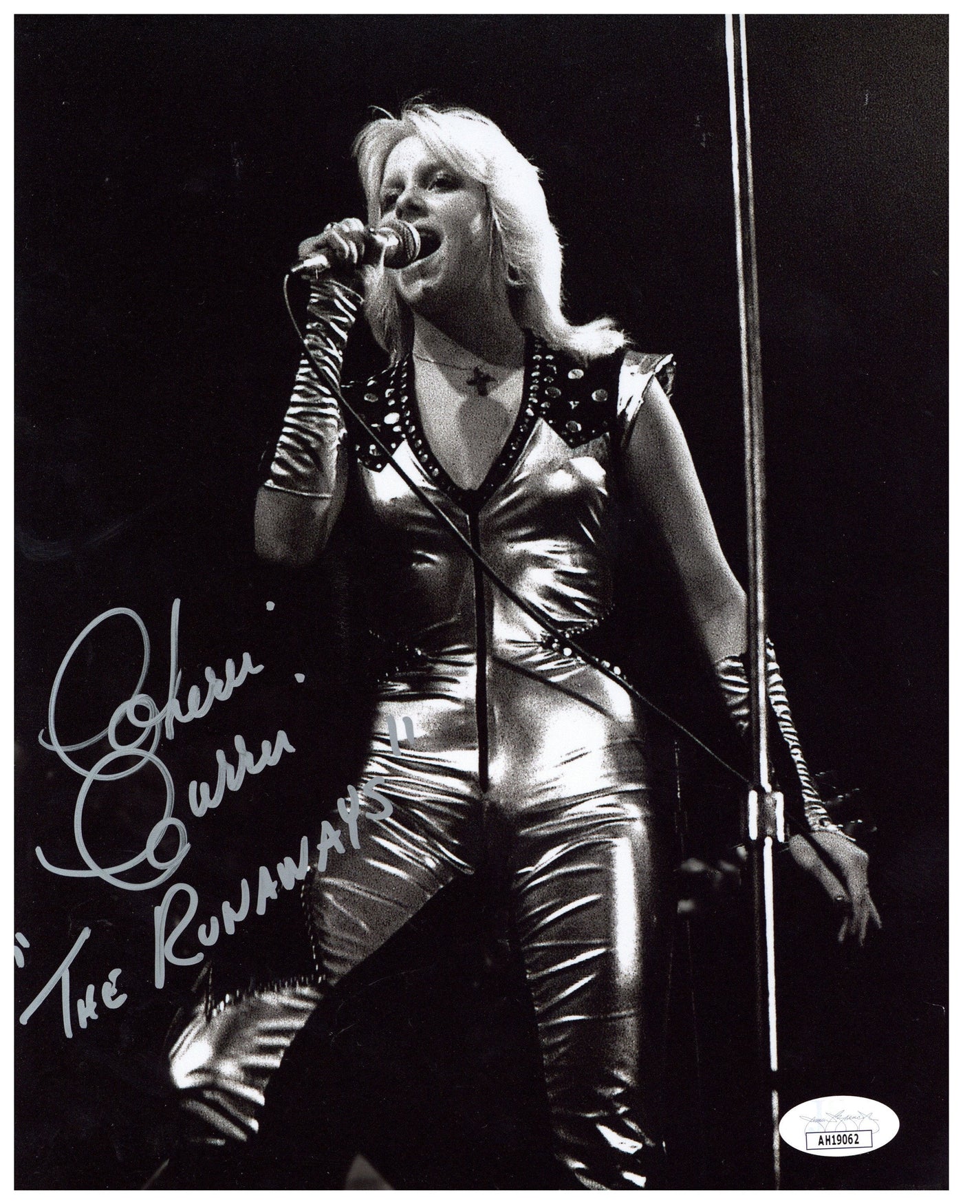 Cherie Currie Signed 8x10 Photo Cherry Bomb The Runaways Autographed JSA COA