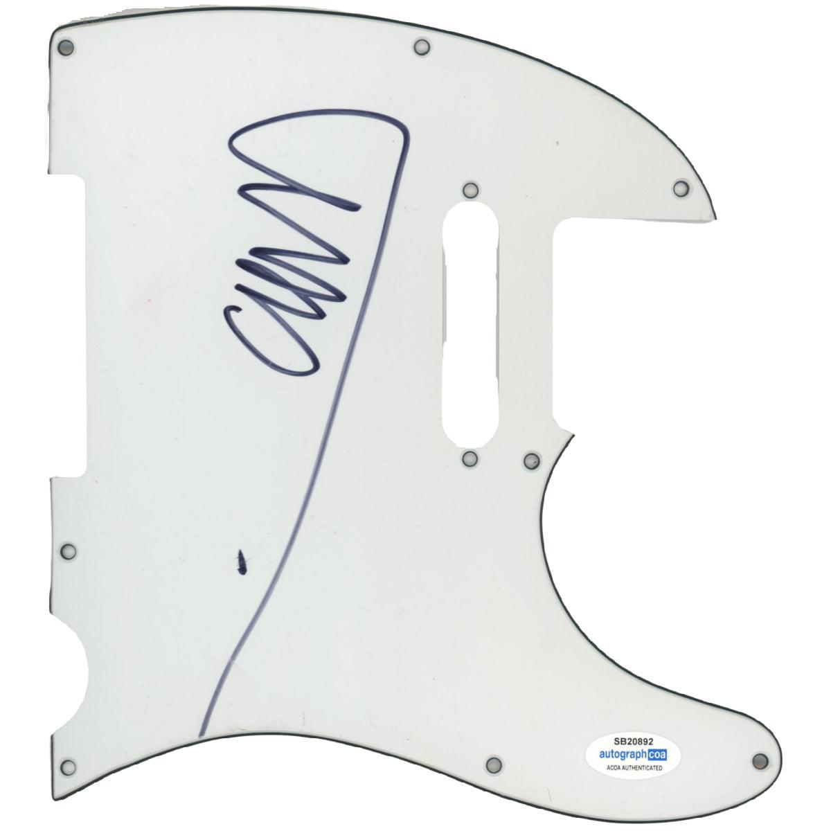 Chris Martin Signed Coldplay Guitar Pickguard Autographed ACOA