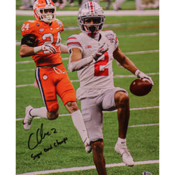 Image of Chris Olave Signed 16x20 Photo Ohio State Buckeyes Autographed BAS COA