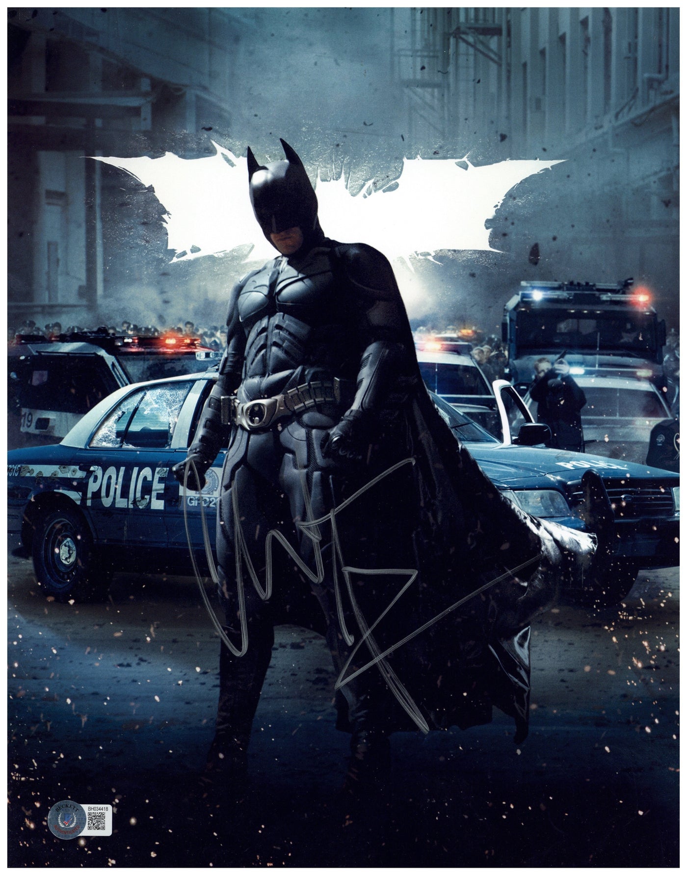 Christian Bale Signed Autograph 11x14 Photo The Dark Knight Batman BAS 2