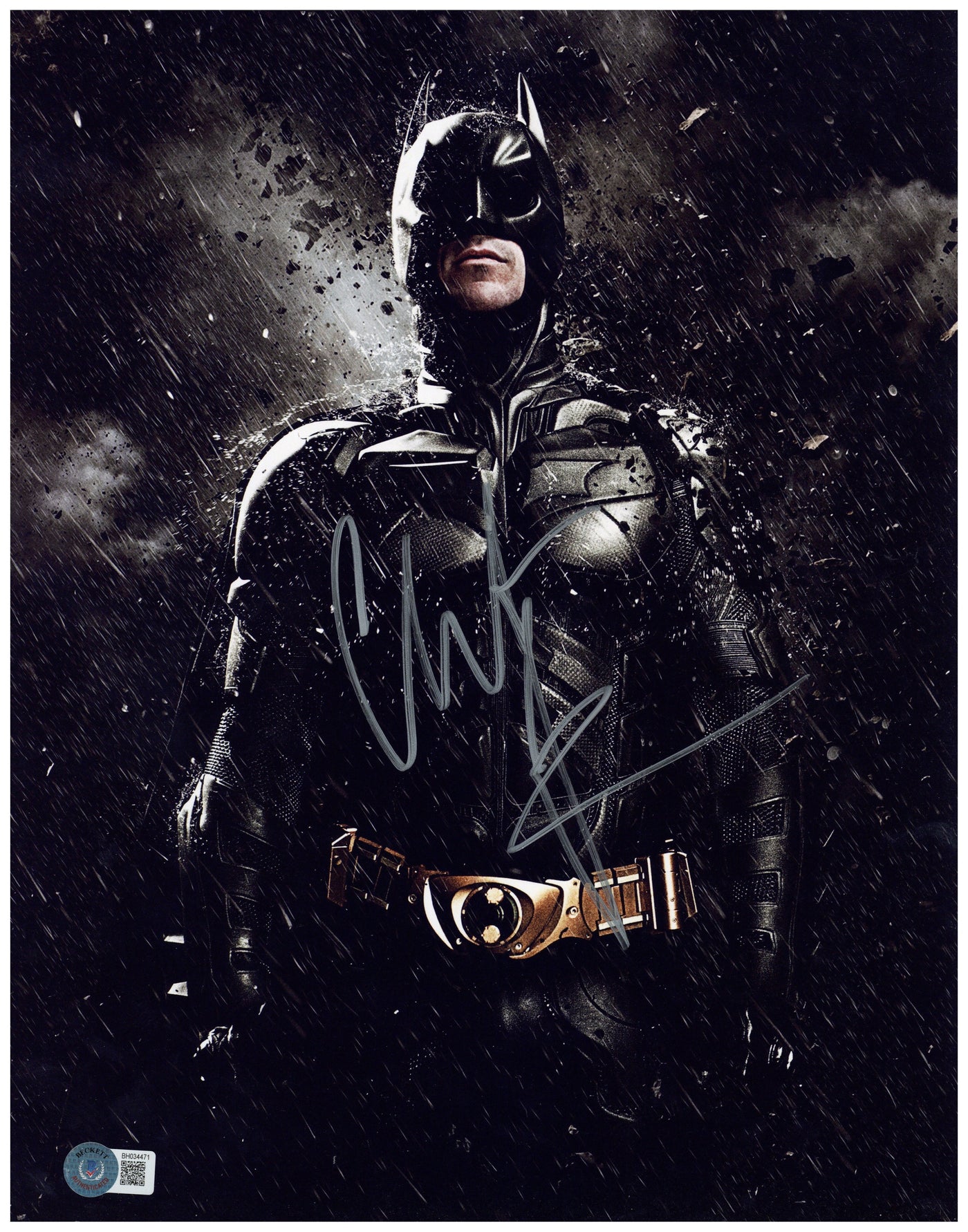 Christian Bale Signed Autograph 11x14 Photo The Dark Knight Batman BAS 3