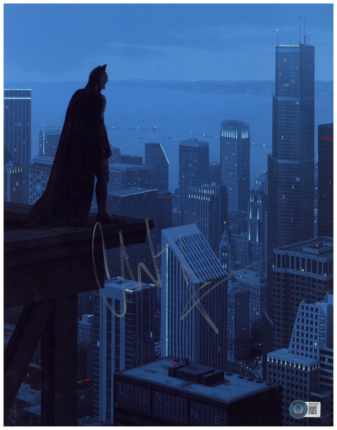 Christian Bale Signed Autograph 11x14 Photo The Dark Knight Batman BAS