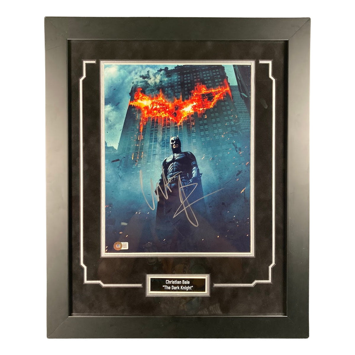 Christian Bale Signed Autograph 11x14 Photo The Dark Knight Batman FRAMED BAS COA