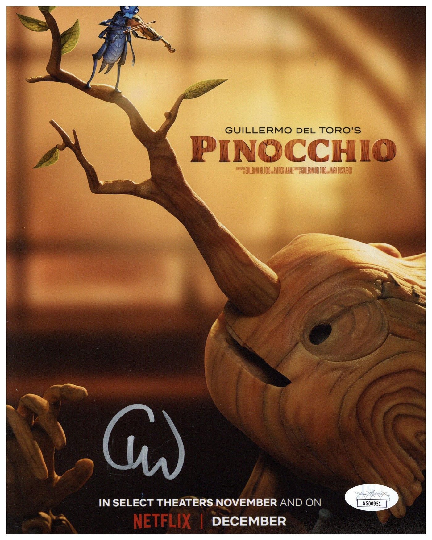 Christoph Waltz Signed 8x10 Photo Pinocchio Autographed JSA COA