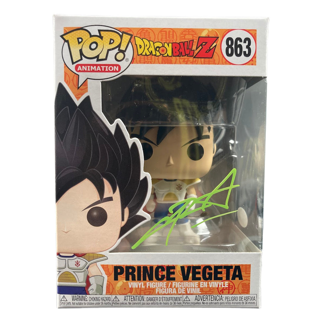 AUTOGRAPHED popular Vegeta (Metallic) Funko Pop 2015 SDCC Exclusive Dragon Ball Z