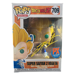 Image of Christopher Sabat Signed Funko POP Dragonball Z Super Saiyan 2 Vegeta - JSA COA